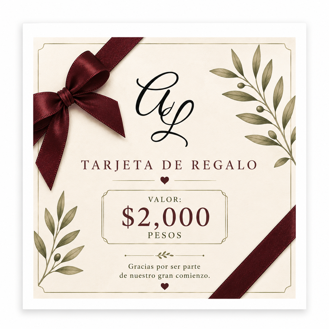 TARJETA DE REGALO